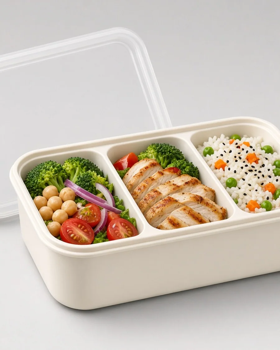 BentoNest 3-Compartment Lunch Box
