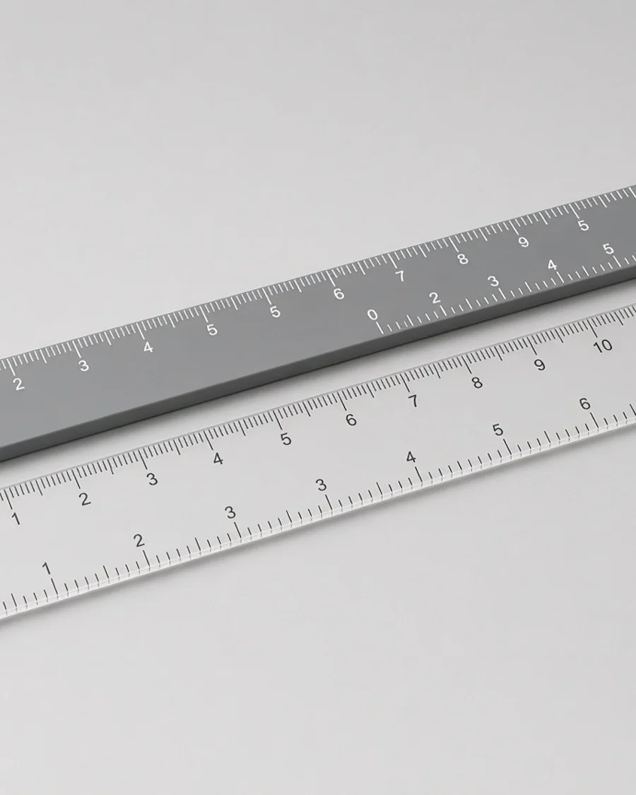 RulerTrack Dual Scale 12-inch Ruler Set
