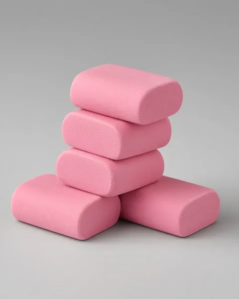 EraserSoft Vinyl Cap Erasers 5-Pack