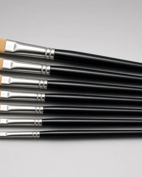 FlatTip Watercolor Brush Set