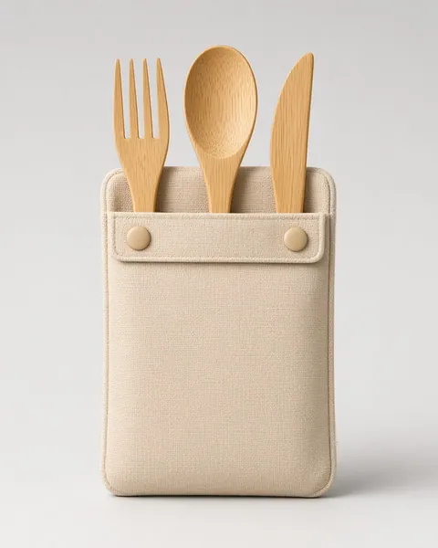 ForkKit Bamboo Utensil Set with Case
