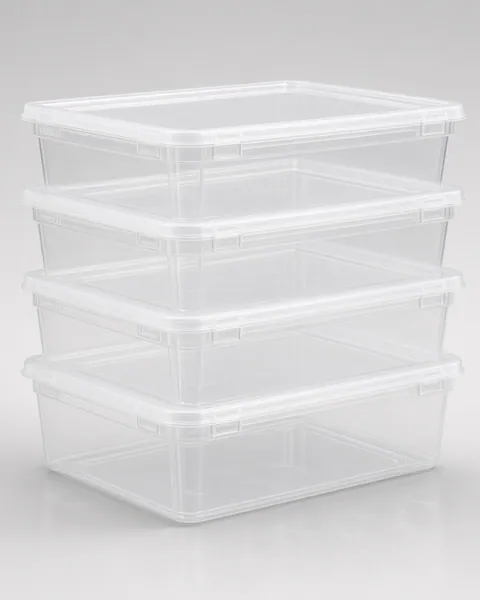 LabelBin Clear Storage Tubs 4-Count