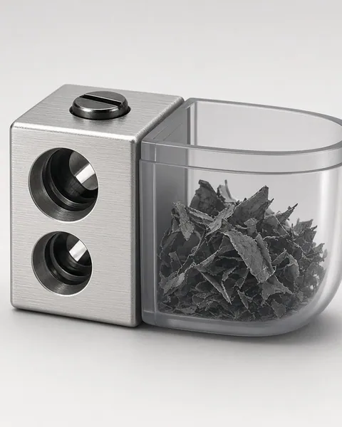 TwinPoint Metal Sharpener with Shavings Cup