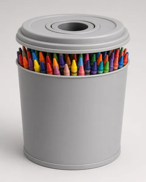 WaxBlend Crayon Bucket 64-Count